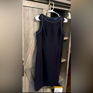 Ann Taylor Sleeveless Dress Size 6 petite Ann Taylor In Navy Blue NWOT